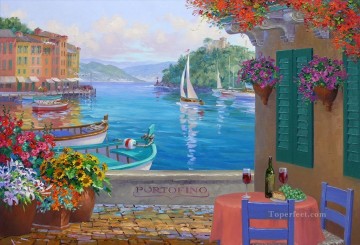 Portofino reflexiones Mediterráneo Egeo Pinturas al óleo